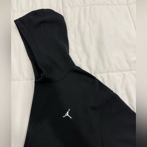 Jordan Black Hoodie with White Logo